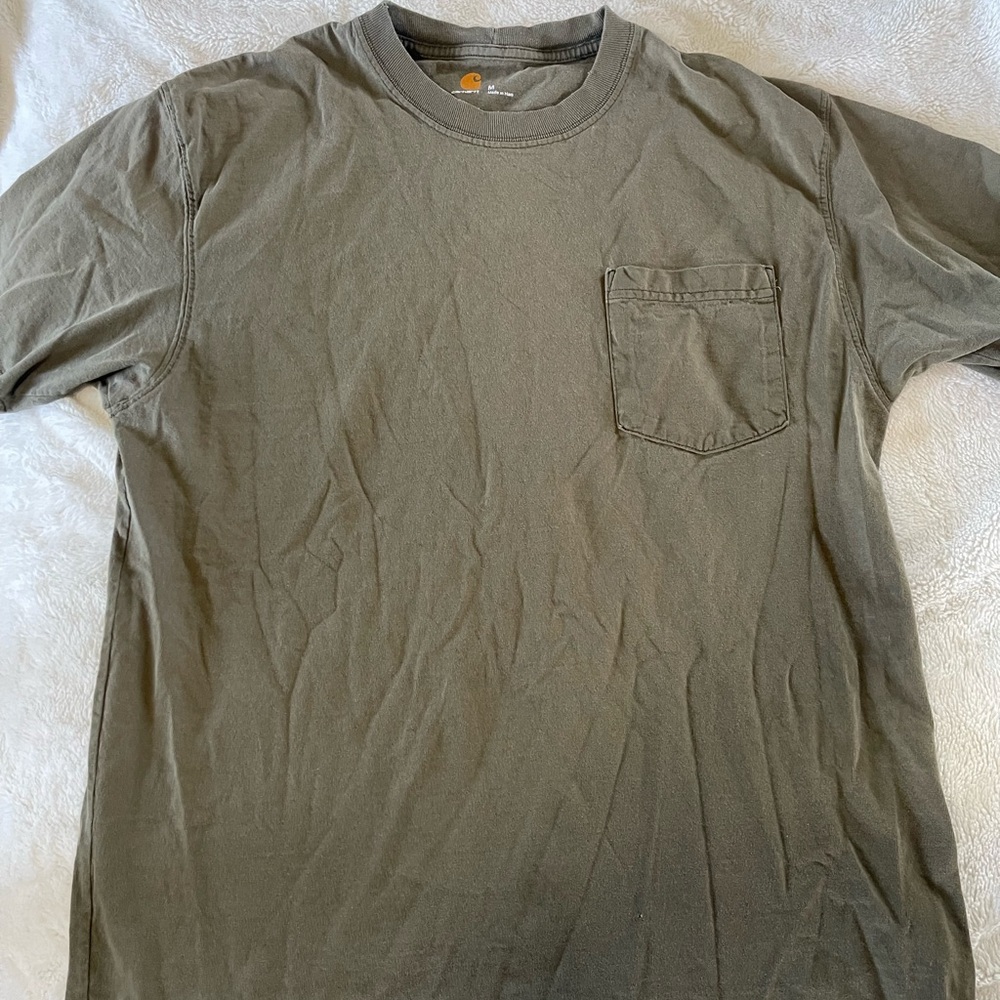 Carhartt Men's Long Sleeve Olive Shirt